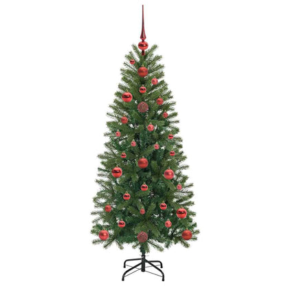 vidaXL Artificial Christmas Tree with 150 LEDs Green 120 cm PE and PVC