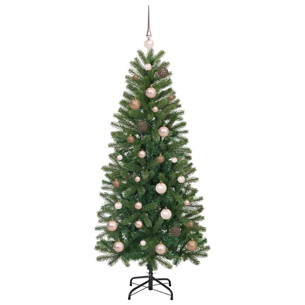 vidaXL Artificial Christmas Tree with 150 LEDs Green 150 cm PE and PVC