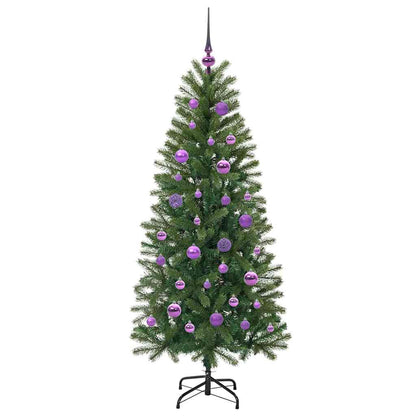 vidaXL Artificial Christmas Tree with 150 LEDs Green 150 cm PE and PVC