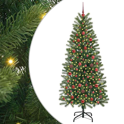 vidaXL Artificial Christmas Tree Green 180 cm PE and PVC