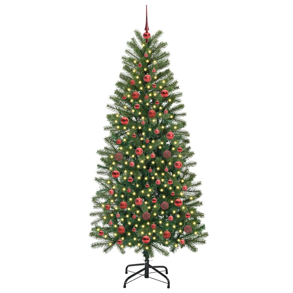 vidaXL Artificial Christmas Tree Green 180 cm PE and PVC