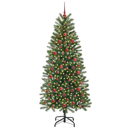 vidaXL Artificial Christmas Tree Green 180 cm PE and PVC