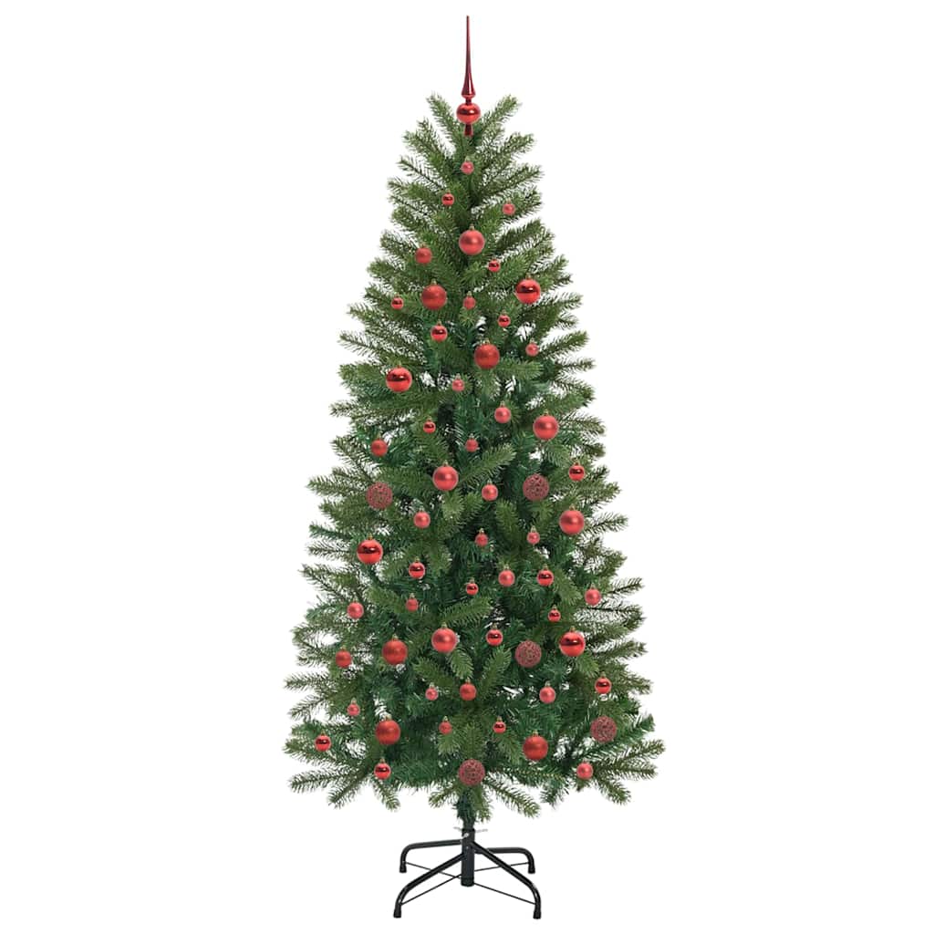 vidaXL Artificial Christmas Tree Green 180 cm PE and PVC