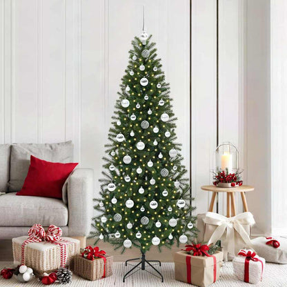 vidaXL Artificial Christmas Tree Green 180 cm PE and PVC