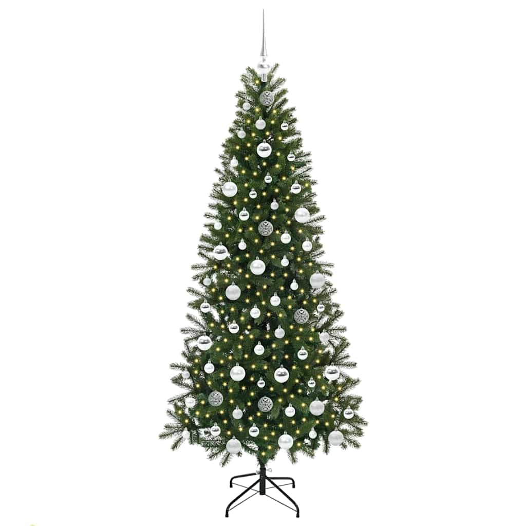 vidaXL Artificial Christmas Tree Green 180 cm PE and PVC