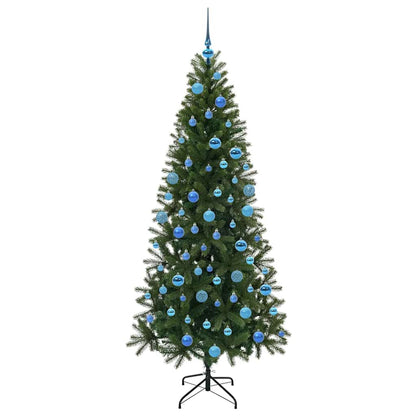vidaXL Artificial Christmas Tree with 300 LEDs Green 180 cm PE and PVC