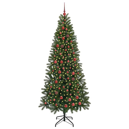 vidaXL Artificial Christmas Tree Green 210 cm PE and PVC