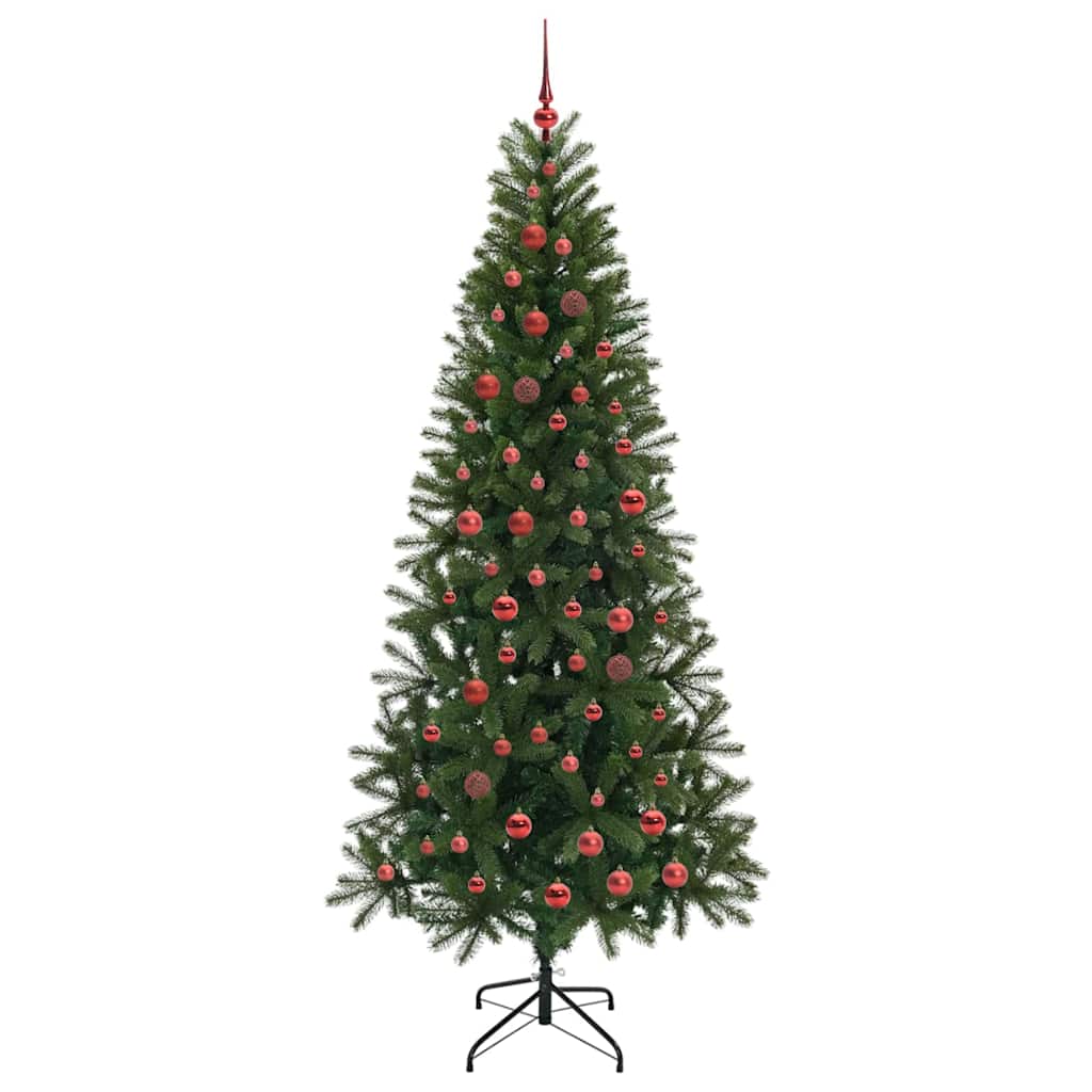 vidaXL Artificial Christmas Tree Green 210 cm PE and PVC
