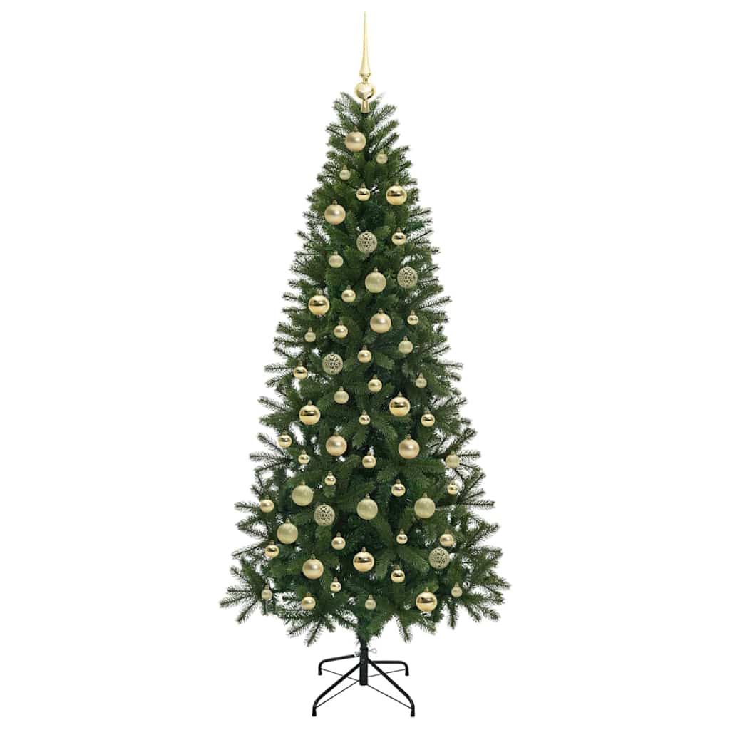 vidaXL Artificial Christmas Tree Green 210 cm PE and PVC