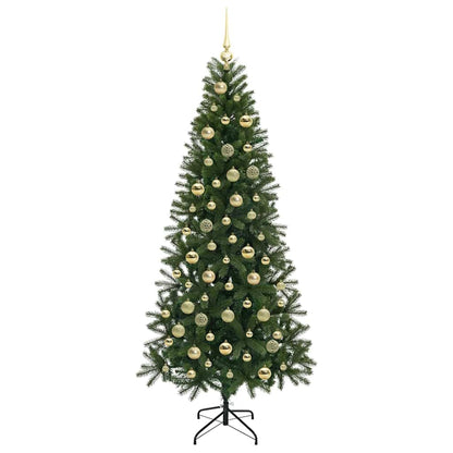 vidaXL Artificial Christmas Tree Green 210 cm PE and PVC