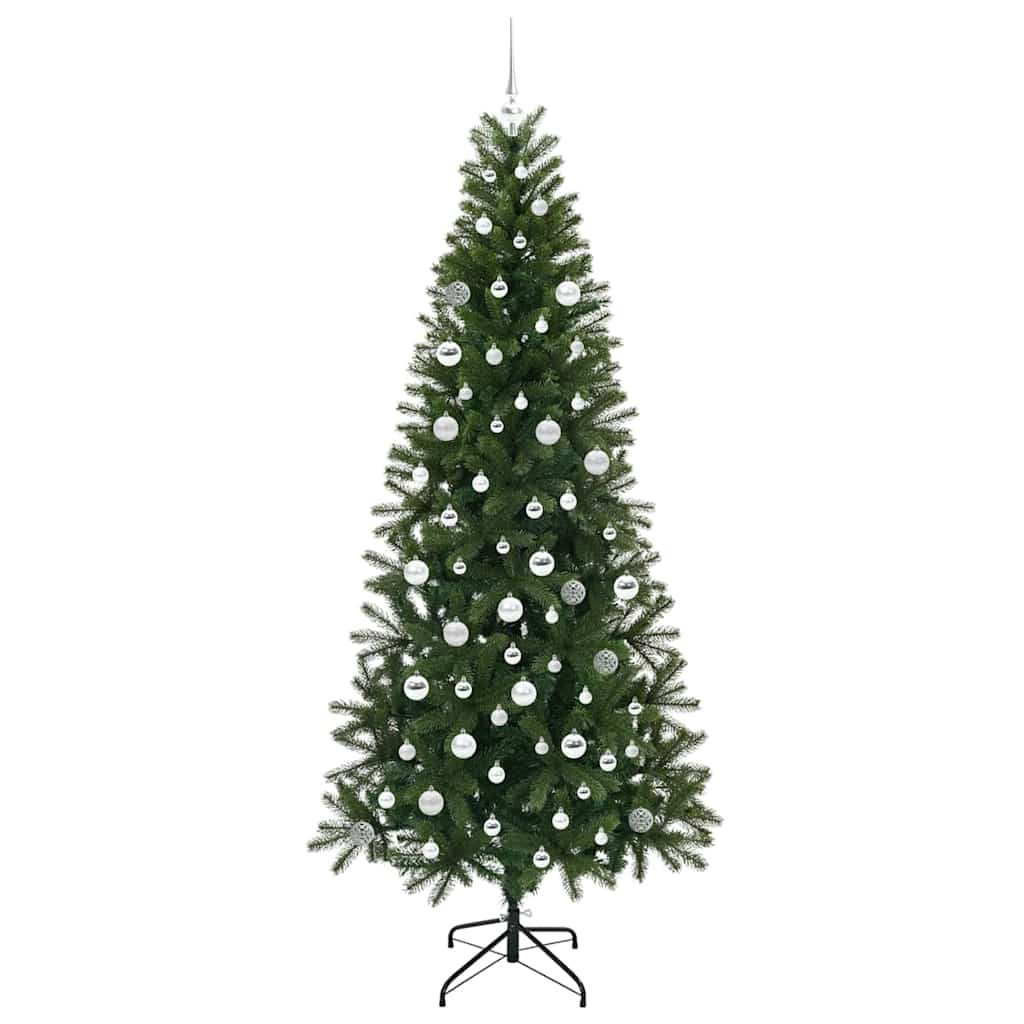 vidaXL Artificial Christmas Tree Green 210 cm PE and PVC