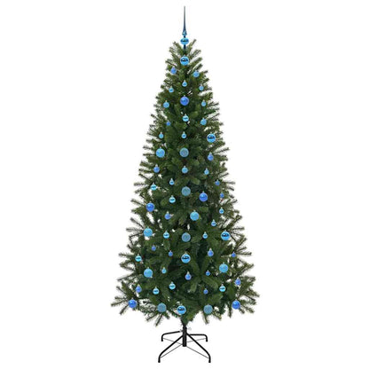 vidaXL Artificial Christmas Tree with 300 LEDs Green 210 cm PE and PVC