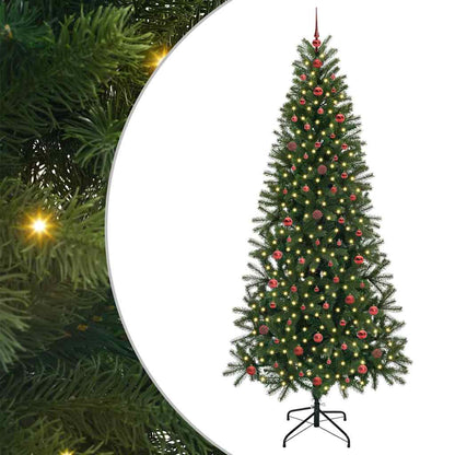 vidaXL Artificial Christmas Tree Green 240 cm PE and PVC