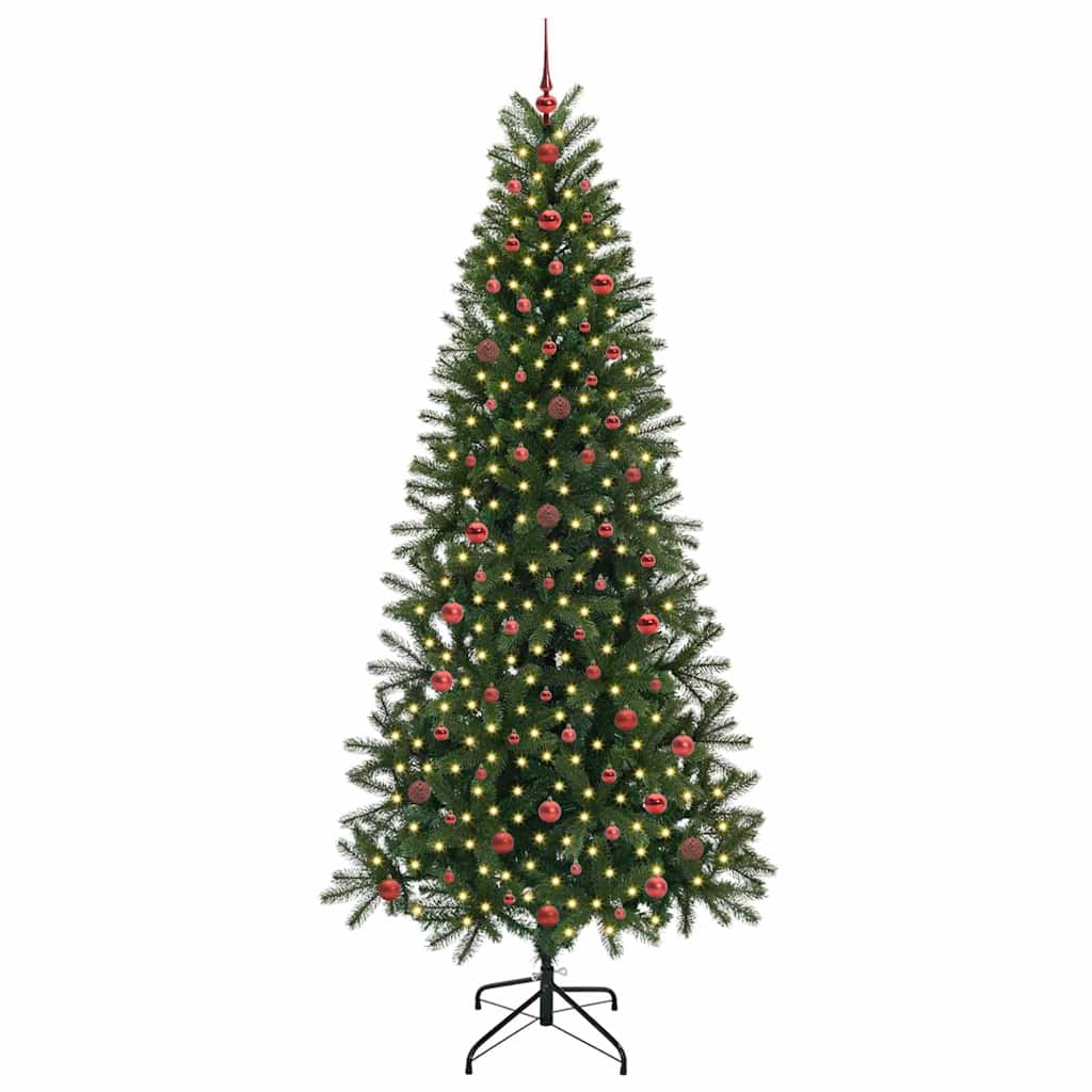 vidaXL Artificial Christmas Tree Green 240 cm PE and PVC