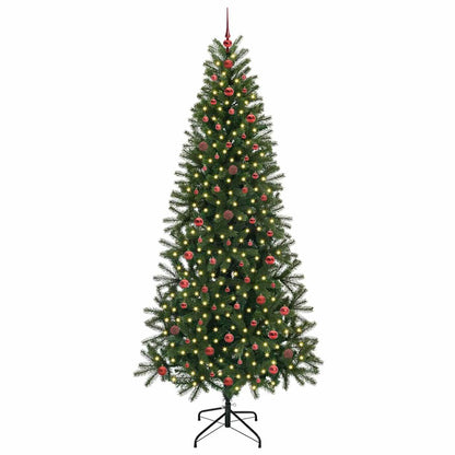vidaXL Artificial Christmas Tree Green 240 cm PE and PVC