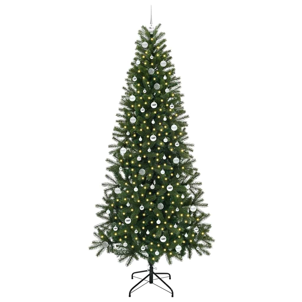 vidaXL Artificial Christmas Tree Green 240 cm PE and PVC