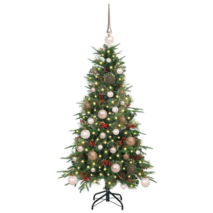 vidaXL Artificial Hinged Christmas Tree Green 120 cm PE and PVC