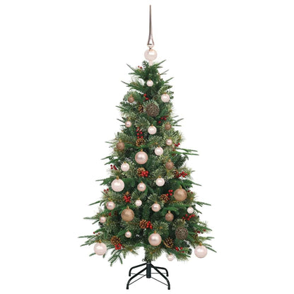 vidaXL Artificial Hinged Christmas Tree Green 120 cm PE and PVC