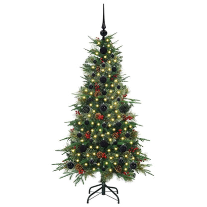 vidaXL Artificial Hinged Christmas Tree Green 120 cm PE and PVC