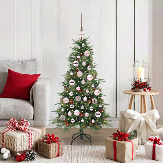 vidaXL Artificial Hinged Christmas Tree Green 120 cm PE and PVC