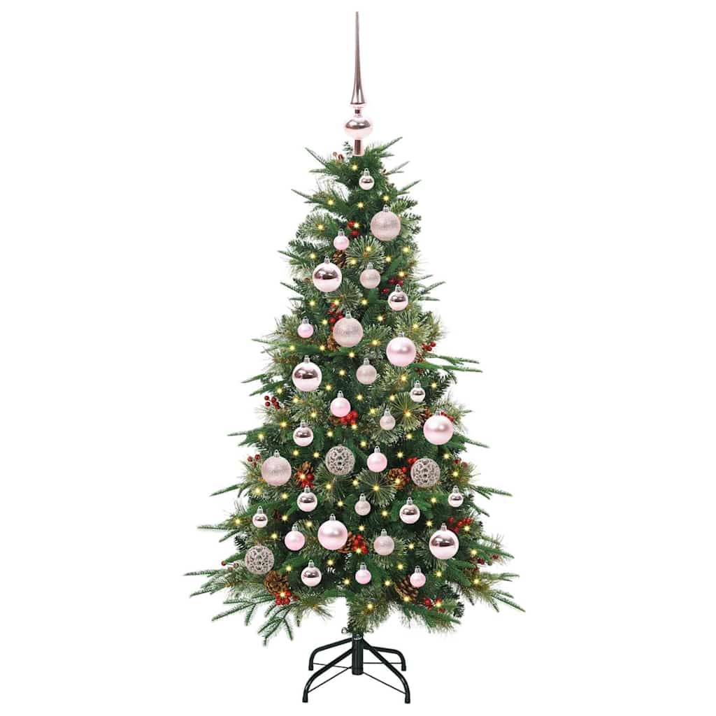 vidaXL Artificial Hinged Christmas Tree Green 120 cm PE and PVC