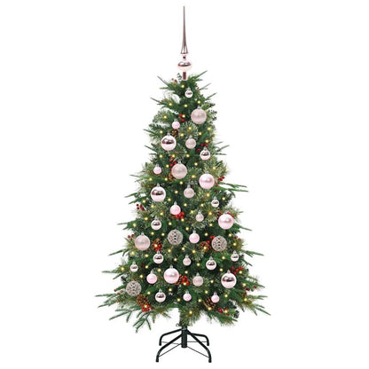 vidaXL Artificial Hinged Christmas Tree Green 120 cm PE and PVC