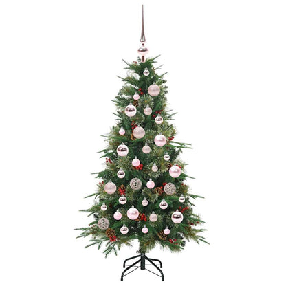 vidaXL Artificial Hinged Christmas Tree Green 120 cm PE and PVC