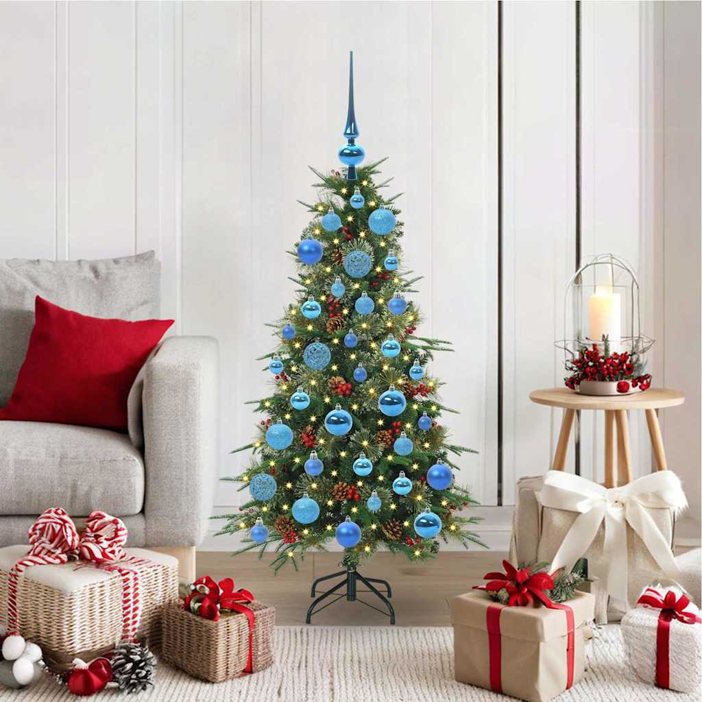 vidaXL Artificial Hinged Christmas Tree Green 120 cm PE and PVC