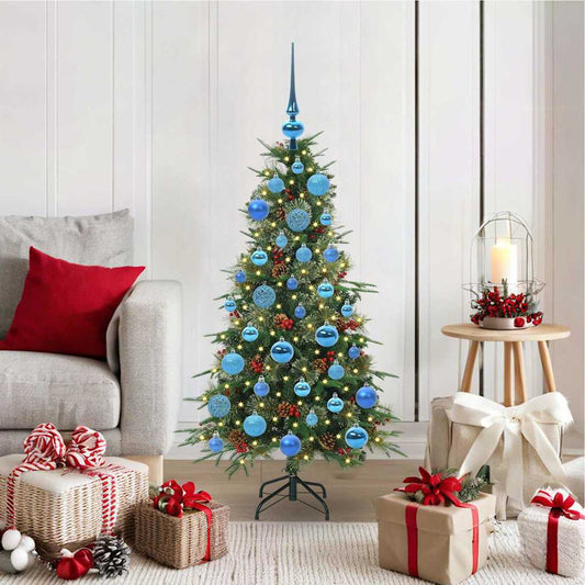 vidaXL Artificial Hinged Christmas Tree Green 120 cm PE and PVC