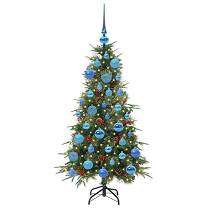 vidaXL Artificial Hinged Christmas Tree Green 120 cm PE and PVC