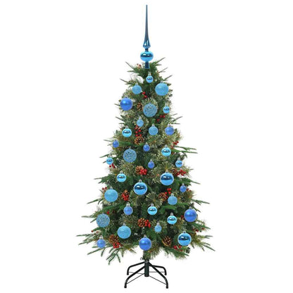 vidaXL Artificial Hinged Christmas Tree Green 120 cm PE and PVC