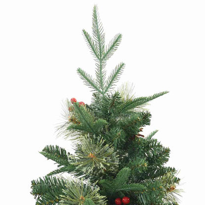 vidaXL Artificial Hinged Christmas Tree Green 150 cm PE and PVC