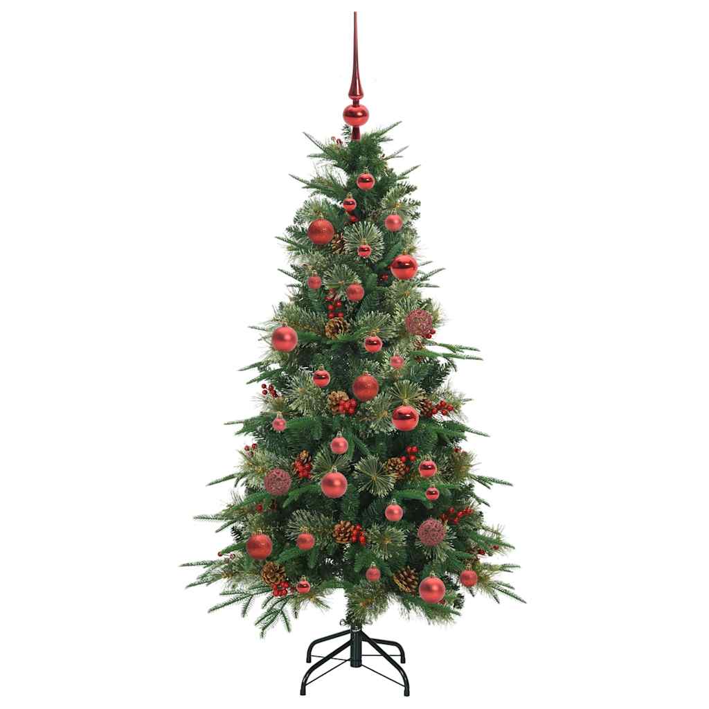 vidaXL Artificial Hinged Christmas Tree Green 150 cm PE and PVC
