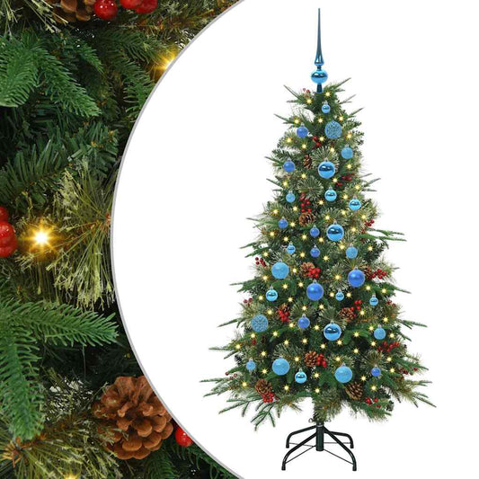 vidaXL Artificial Hinged Christmas Tree Green 150 cm PE and PVC