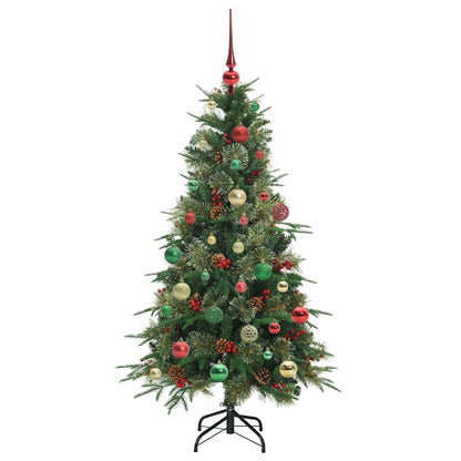 vidaXL Artificial Hinged Christmas Tree Green 150 cm PE and PVC