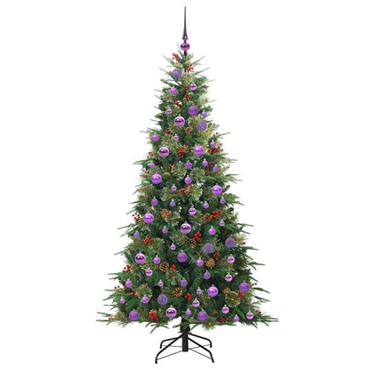 vidaXL Artificial Hinged Christmas Tree Green 180 cm PE and PVC
