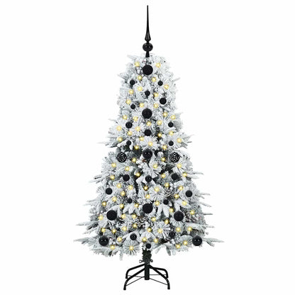 vidaXL Artificial Hinged Christmas Tree White 120 cm PE and PVC