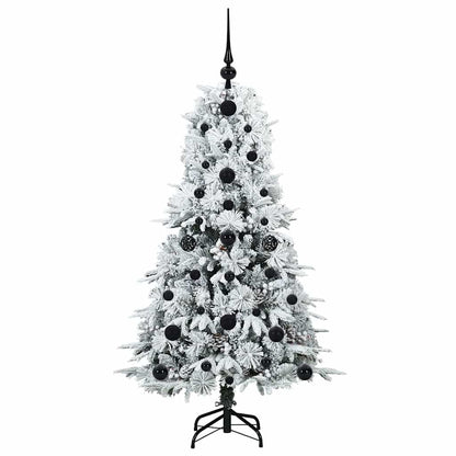 vidaXL Artificial Hinged Christmas Tree White 120 cm PE and PVC