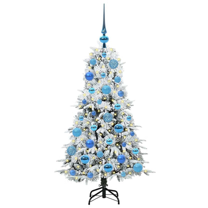 vidaXL Artificial Hinged Christmas Tree White 120 cm PE and PVC