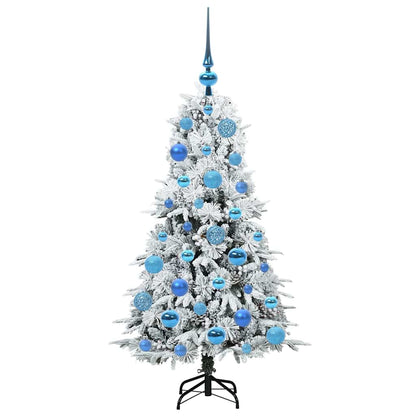 vidaXL Artificial Hinged Christmas Tree White 120 cm PE and PVC