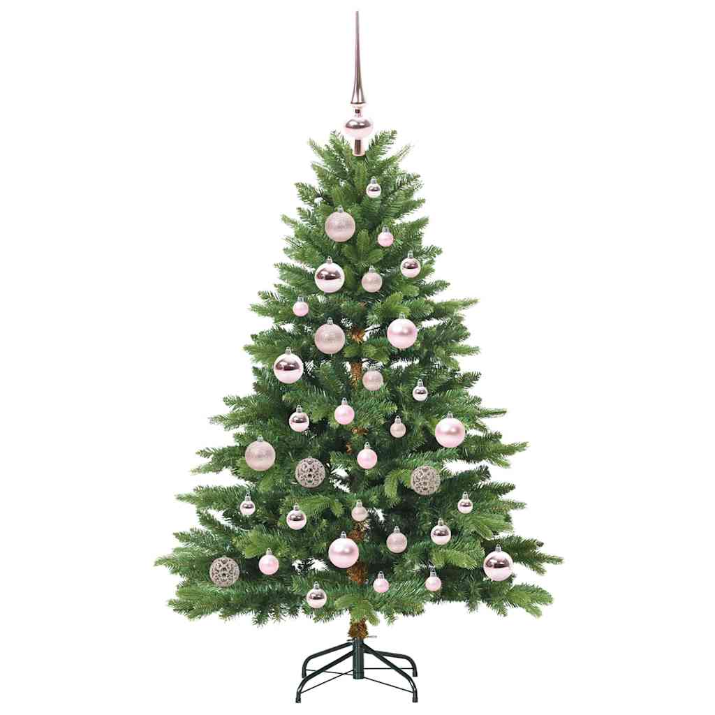 vidaXL Artificial Christmas Tree with 150 LEDs Green 120 cm PE and PVC