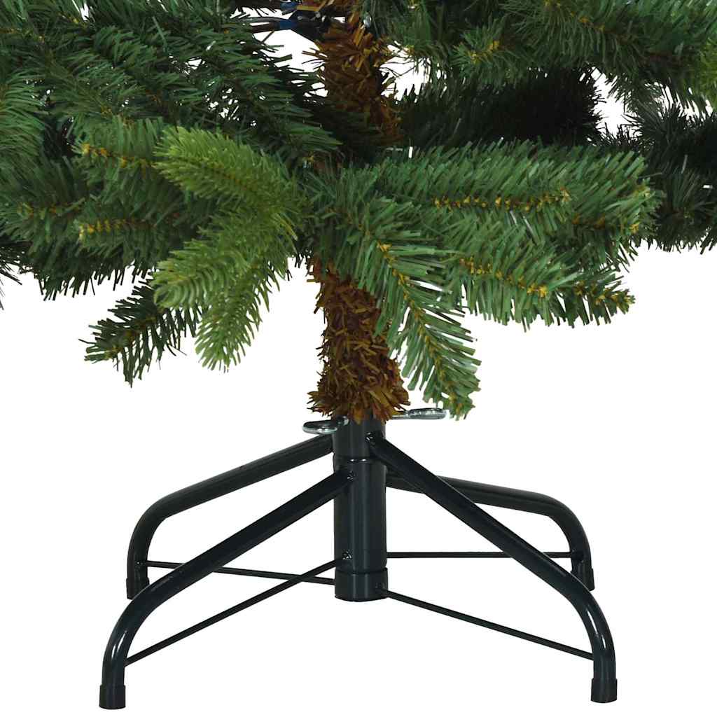 vidaXL Artificial Christmas Tree with 150 LEDs Green 120 cm PE and PVC