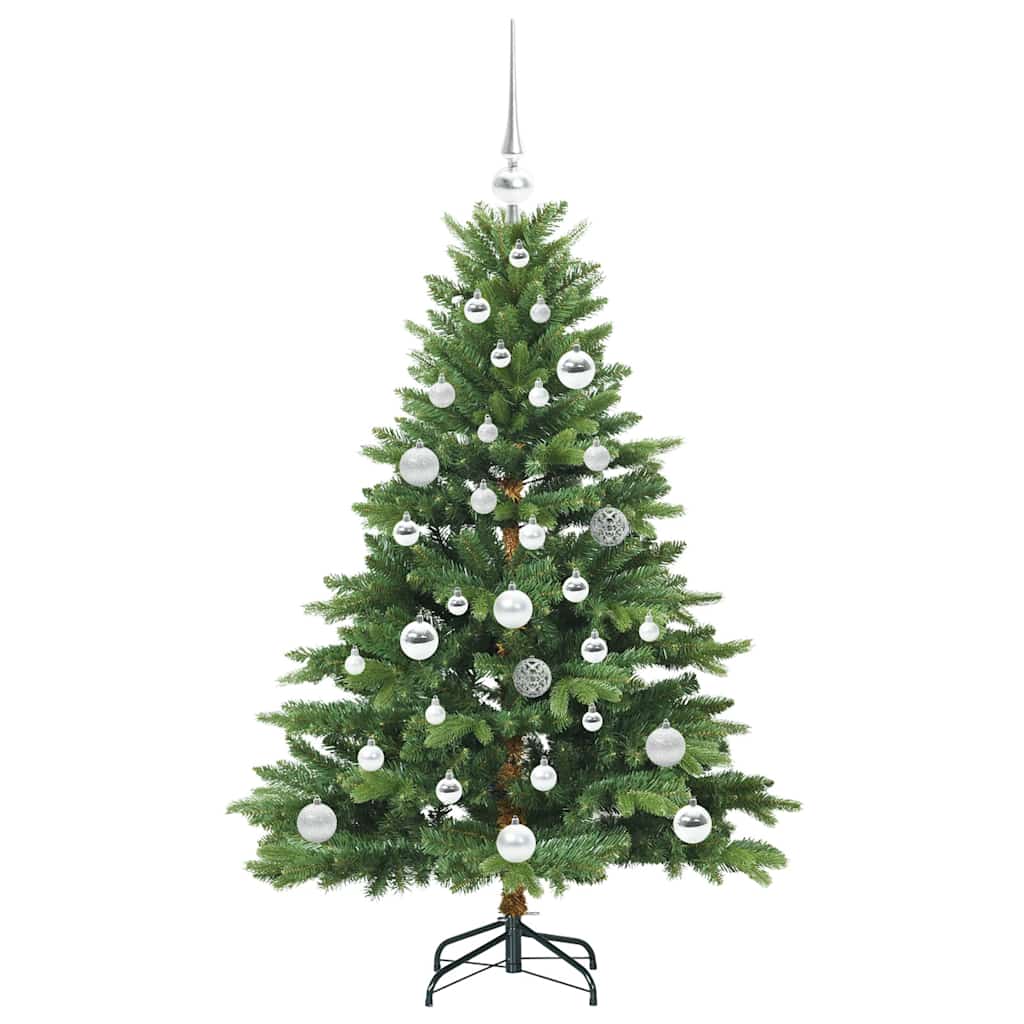 vidaXL Artificial Christmas Tree with 150 LEDs Green 120 cm PE and PVC