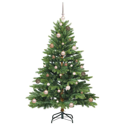 vidaXL Artificial Christmas Tree with 150 LEDs Green 150 cm PE and PVC