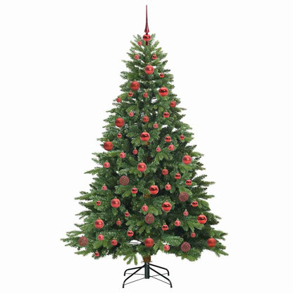 vidaXL Artificial Christmas Tree with 300 LEDs Green 180 cm PE and PVC
