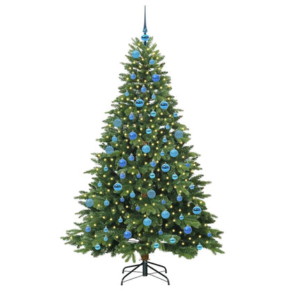 vidaXL Artificial Christmas Tree with 300 LEDs Green 180 cm PE and PVC