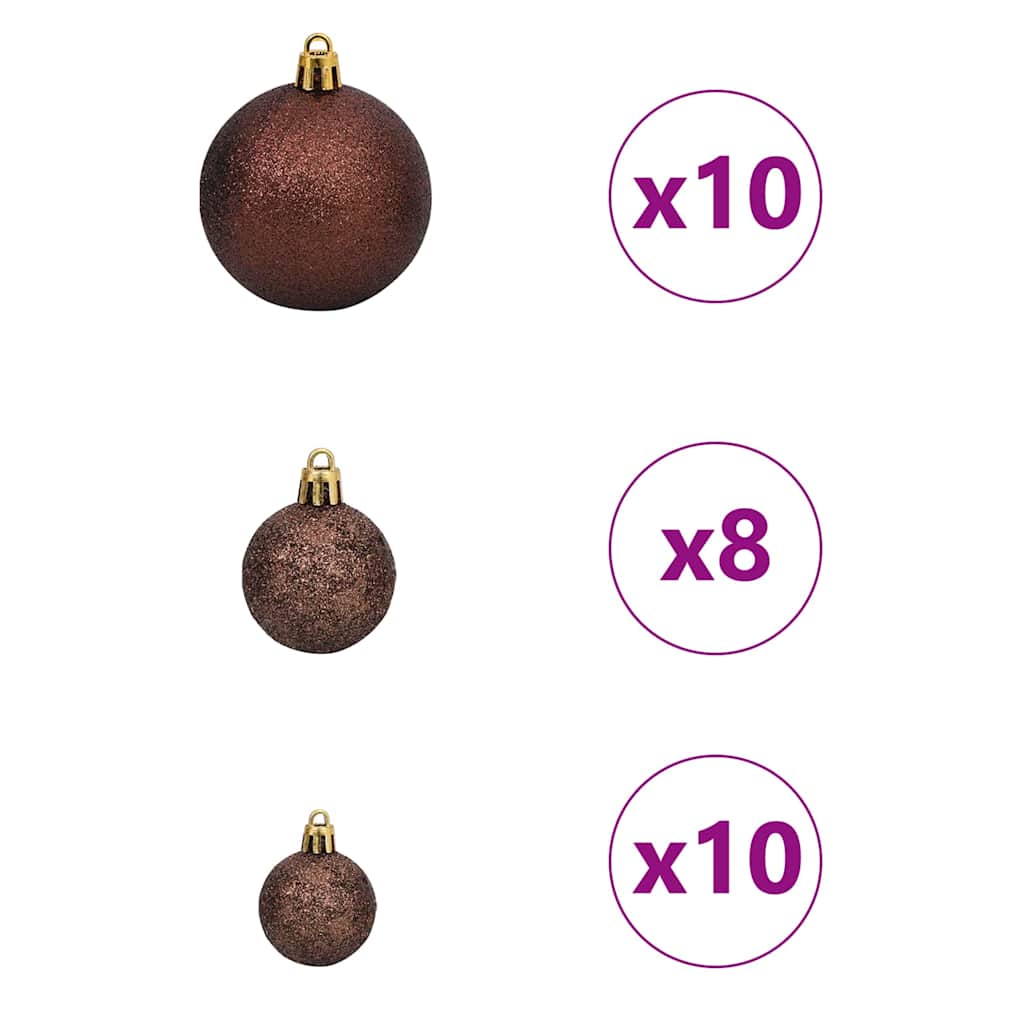 vidaXL Artificial Christmas Tree with 300 LEDs Green 240 cm PE and PVC