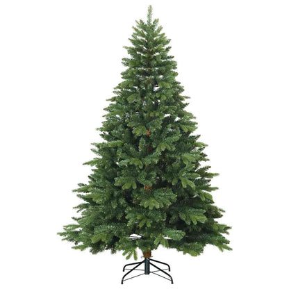 vidaXL Artificial Christmas Tree with 300 LEDs Green 240 cm PE and PVC