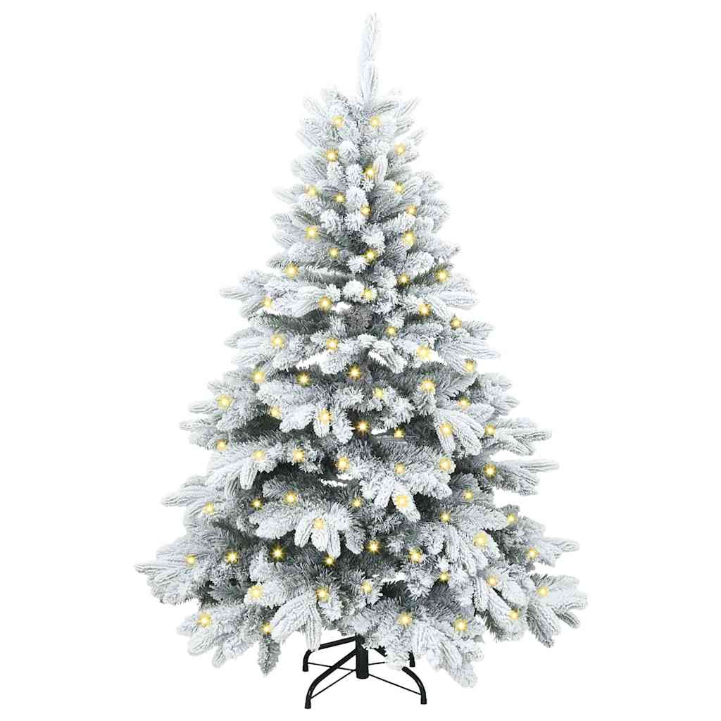 vidaXL Artificial Christmas Tree with 150 LEDs White 120 cm PE and PVC