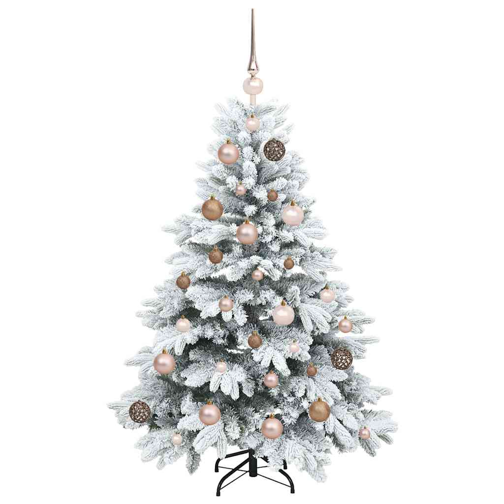 vidaXL Artificial Christmas Tree with 150 LEDs White 120 cm PE and PVC